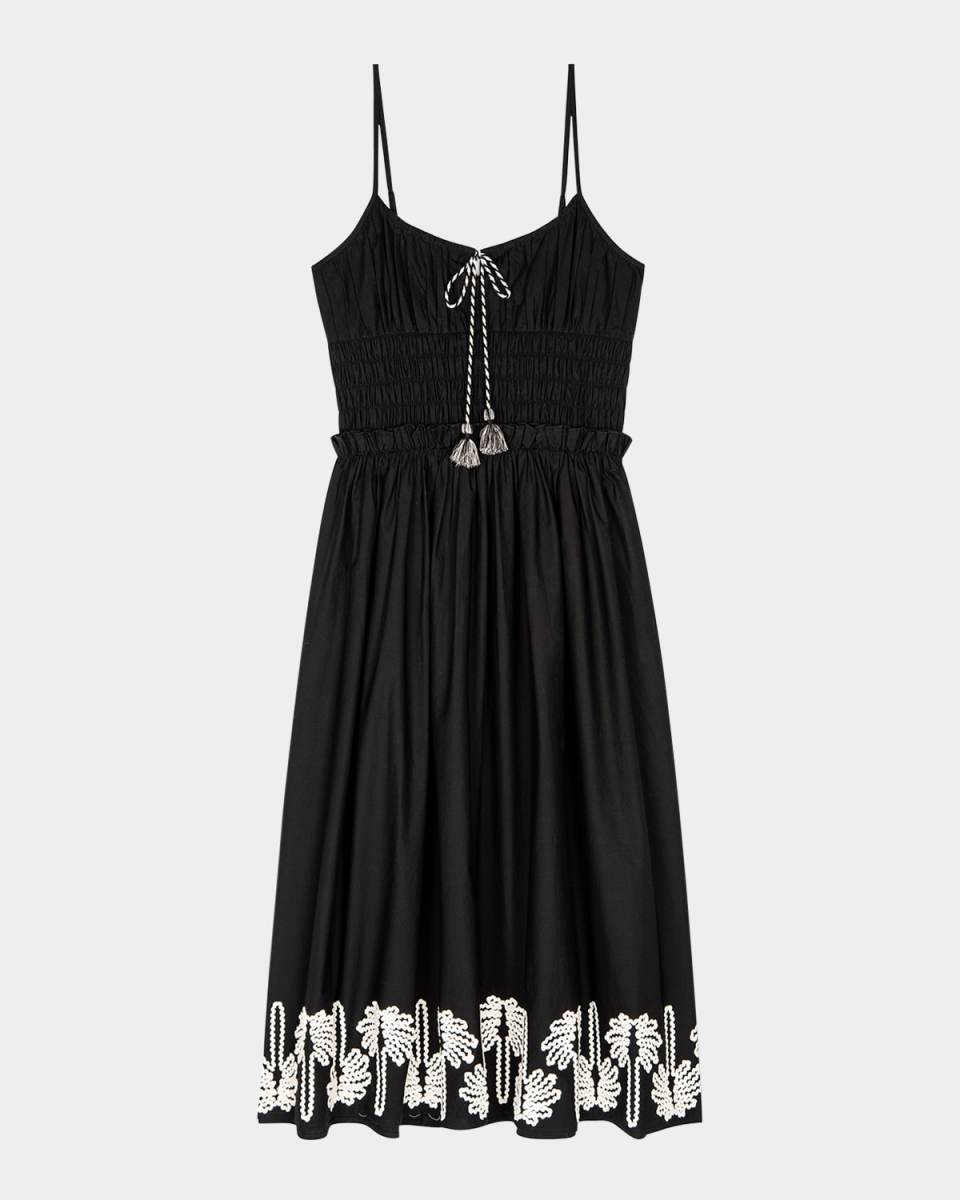 Baja Embroidered Midi Dress